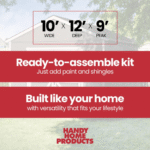 Rookwood 10 ft. W x 12 ft. D Wood Storage Shed With Floor - Image 6