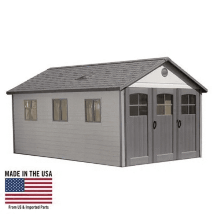 Lifetime 11×21 Storage Garage Kit W/ 9 Ft Wide Doors (60237) - Image 1