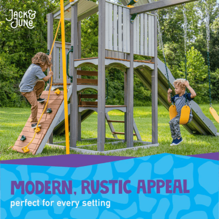 Jack & June Haven Wooden Swing Set - Image 6