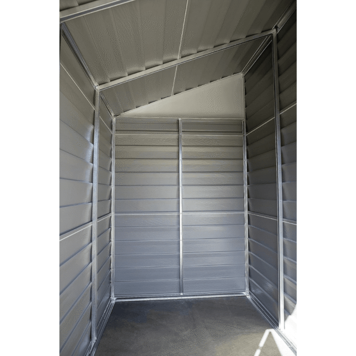 Arrow 4-ft x 7-ft Yardsaver Galvanized Steel Storage Shed - Image 6