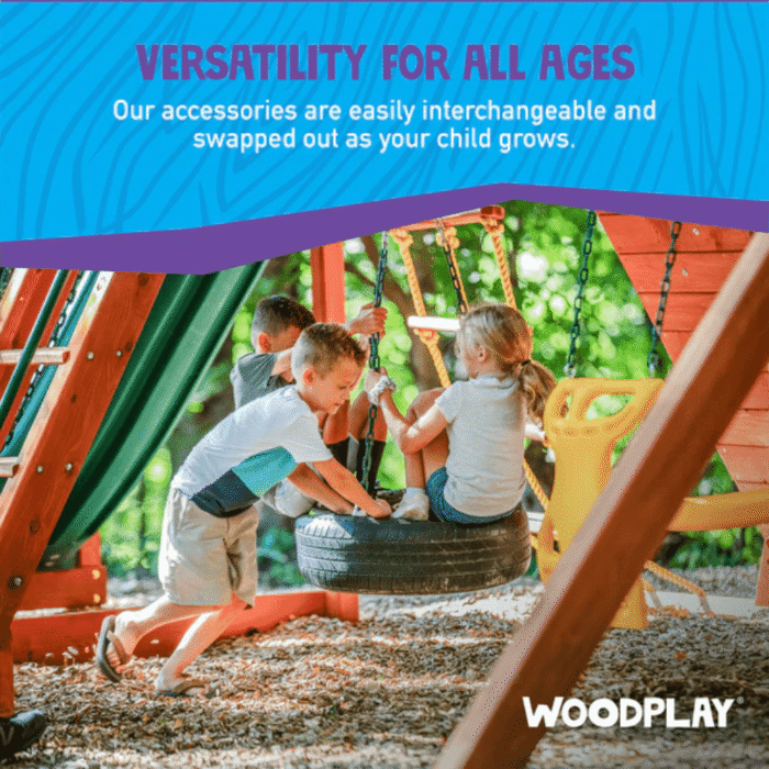 Woodplay Tiger Tower Combo A – Premium Wooden Swing Set for Endless Backyard Fun - Image 6