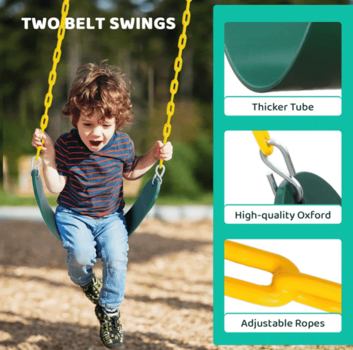 9.5′ Heavy-Duty Outdoor Porch Swing Set - Image 7