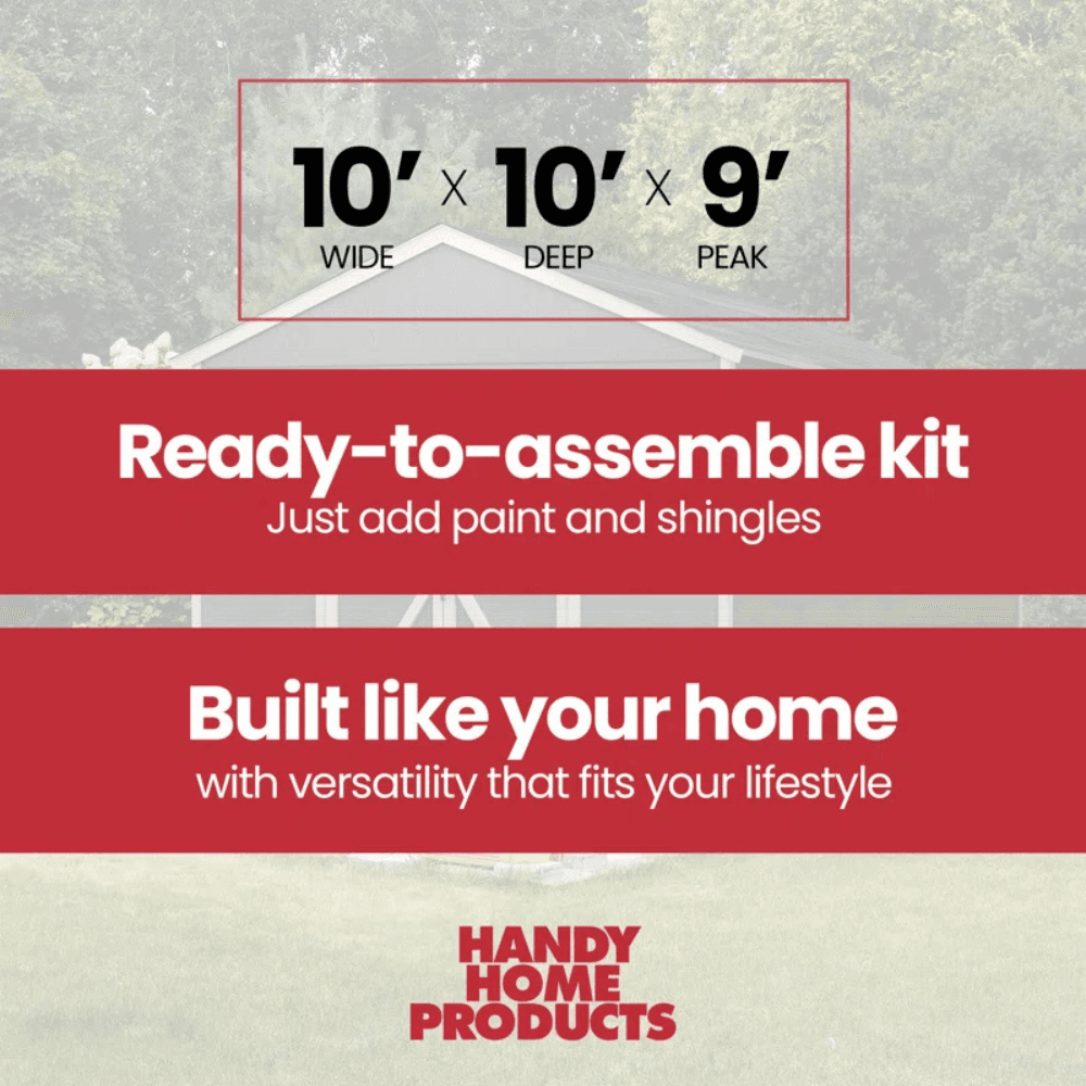 6-4 Rookwood 10 ft. W x 10 ft. D Wood Storage Shed With Floor - Image 6