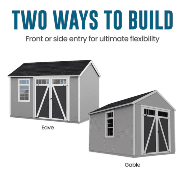 Heartland Coronado 12-ft x 8-ft Gable Style Wood Outdoor Storage Shed with Windows and DoorsHeartland Coronado 12-ft x 8-ft Gable Style Wood Outdoor Storage Shed with Windows and Doors - Image 6