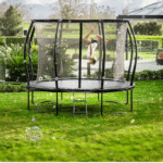 ALLSTAR 10′ Trampoline for Kids Outdoor Backyard Play Equipment w/ Net & Ladder - Image 7