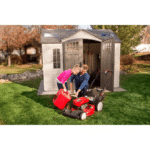 Lifetime 10 Ft. x 8 Ft. High-Density Polyethylene (Plastic) Outdoor Storage Shed with Steel-Reinforced Construction - Image 6