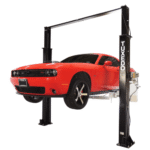 Asymmetric 2 Post Car Lift Clear Floor 9,000 lbs. Capacity Heavy Duty in Black - Image 6