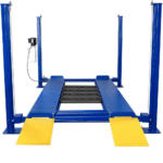 WEIZE 8500lbs 4 Post Car Lift with Caster Kits, Auto Car Storage Lift for Home Parking Garage – PLA-1030
