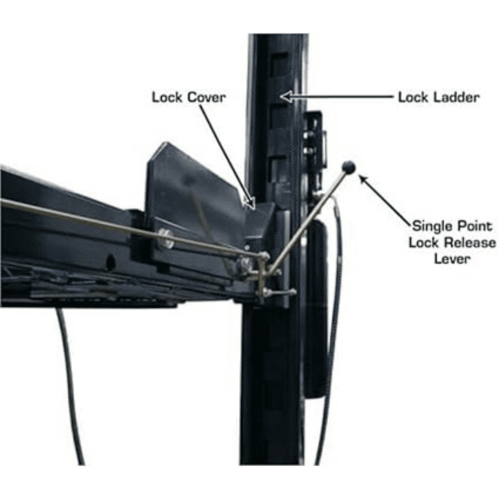 8000 LB Extra Tall Hobbyist 4-Post Lift – Atlas APEX8-EXT - Image 6