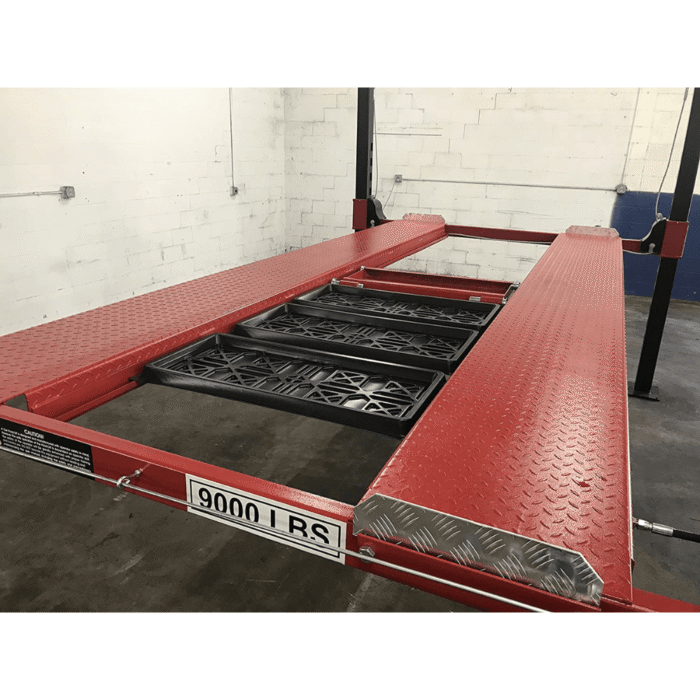 Triumph NOS9000XLT – Extra Long & Extra Tall 9,000 lbs Capacity Portable Four Post Storage Car Lift – 110V - Image 8