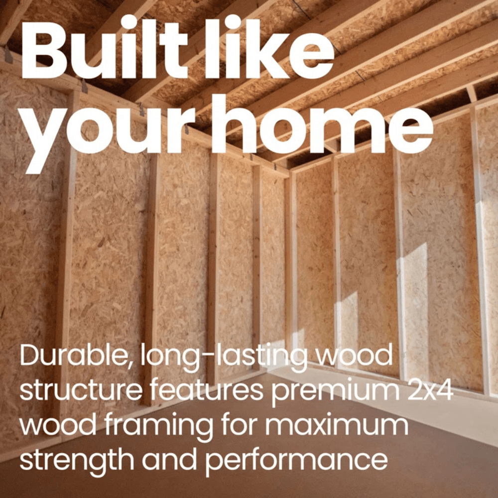 7-13 Rookwood 10 ft. W x 12 ft. D Wood Storage Shed With Floor - Image 7