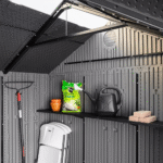 Lifetime 10′ x 8′ Outdoor Storage Shed, Gray - Image 8