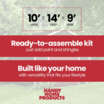 Rookwood 10 ft. W x 14 ft. D Wood Storage Shed - Image 7