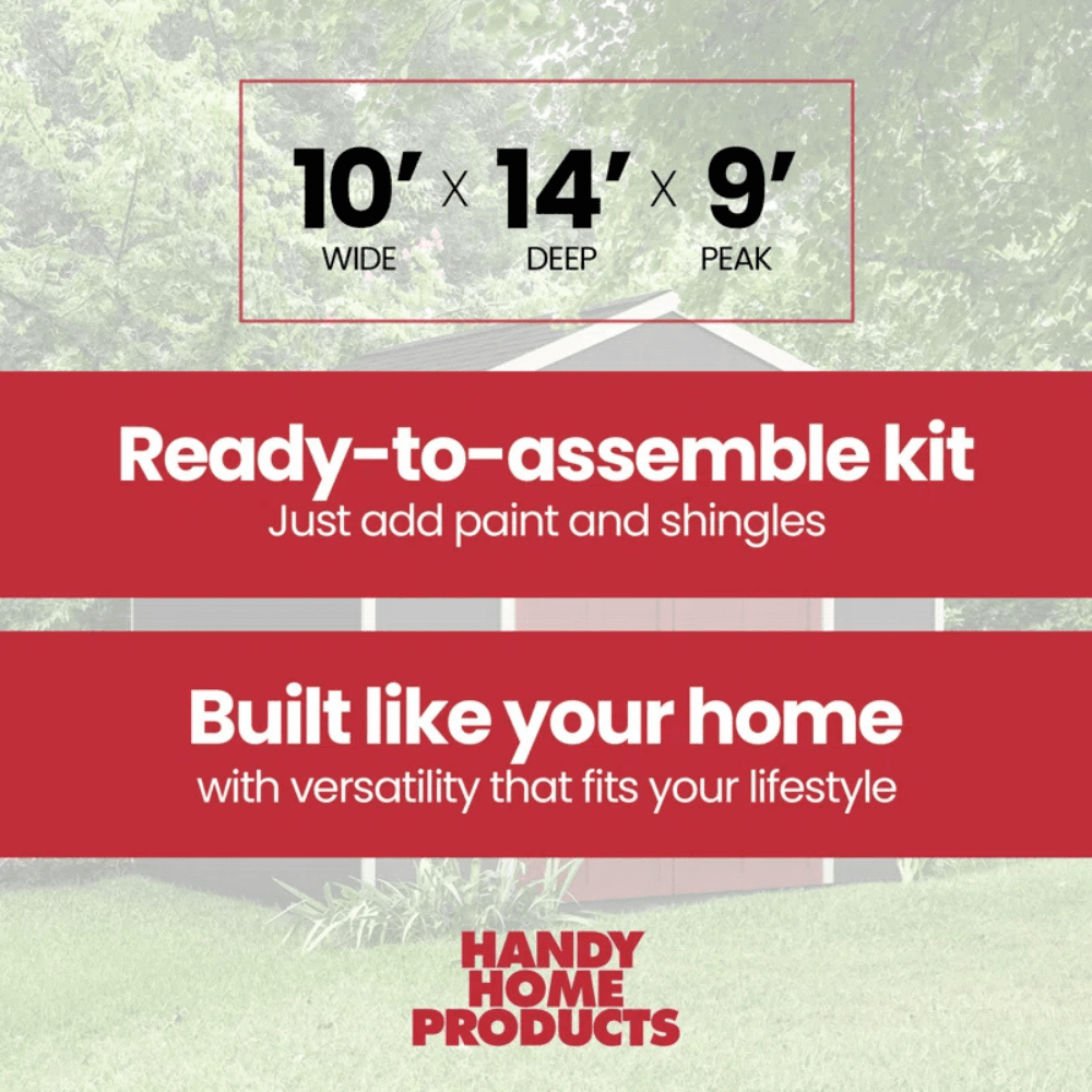 7-2 Rookwood 10 ft. W x 14 ft. D Wood Storage Shed - Image 7