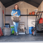 Lifetime 8 Ft. x 10 Ft. High-Density Polyethylene (Plastic) Outdoor Storage Shed with Steel-Reinforced Construction - Image 7