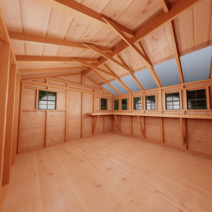 Cedar Sunshed Garden Shed | 12×12 - Image 7