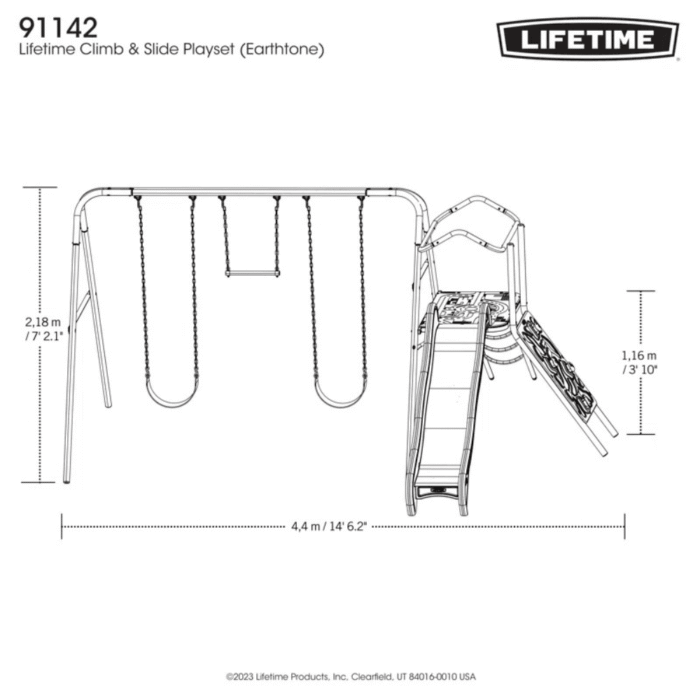 Lifetime Climb & Slide Playset – Ultimate Backyard Fun for Kids - Image 7