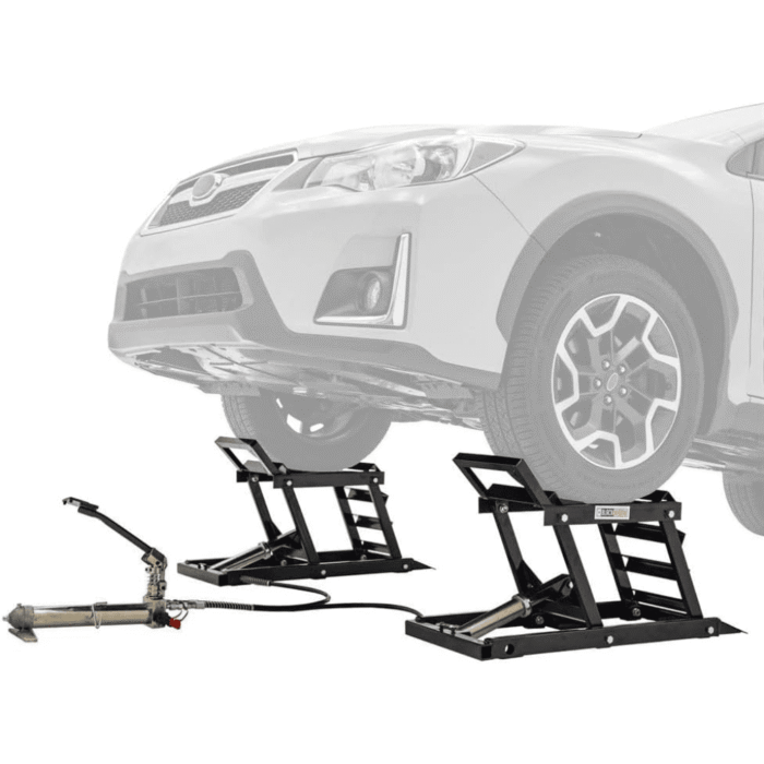 Black Widow Hydraulic Underbody Access Car Lift with Ramp – 3,000 lb. per pair Capacity - Image 1