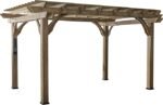 Backyard Discovery 14′ X 10′ Somerville Pergola W/ Electric – Dark Walnut DIY - Image 4