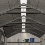 Lifetime 8′ x 17.5′ Outdoor Storage Shed Dual Entry, Tan - Image 8