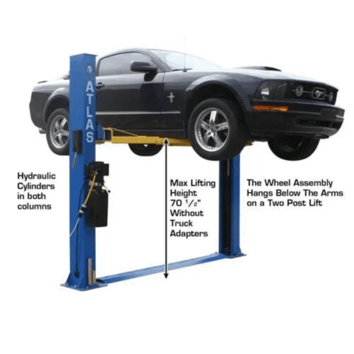 Atlas 8000 Lb- Capacity Baseplate 2-Post Lift - Image 8