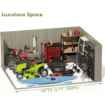 10 ft. W x 12 ft. D Size Upgrade Metal Storage Shed 119 sq. ft. - Image 8