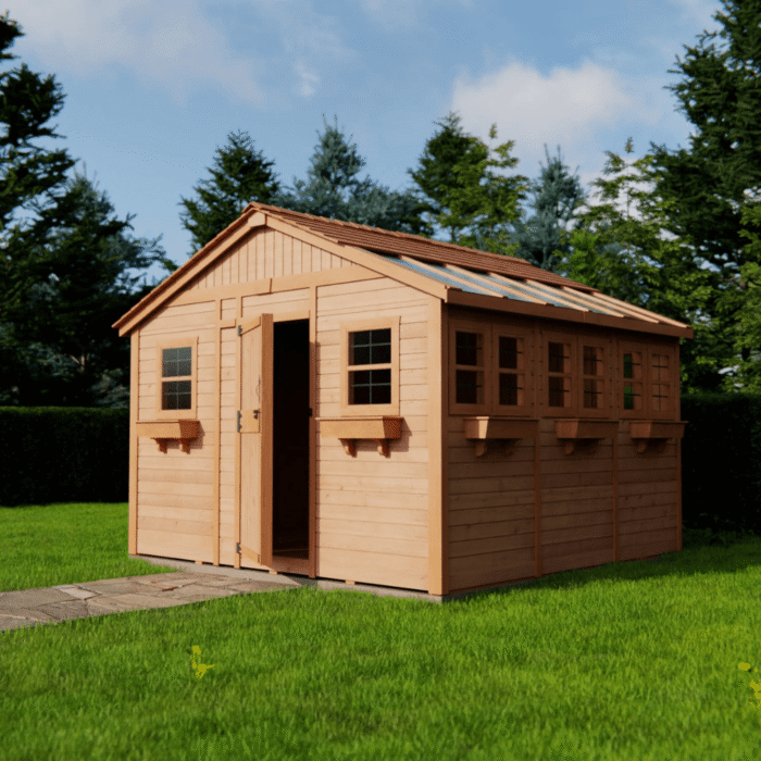 Cedar Sunshed Garden Shed | 12×12 - Image 8