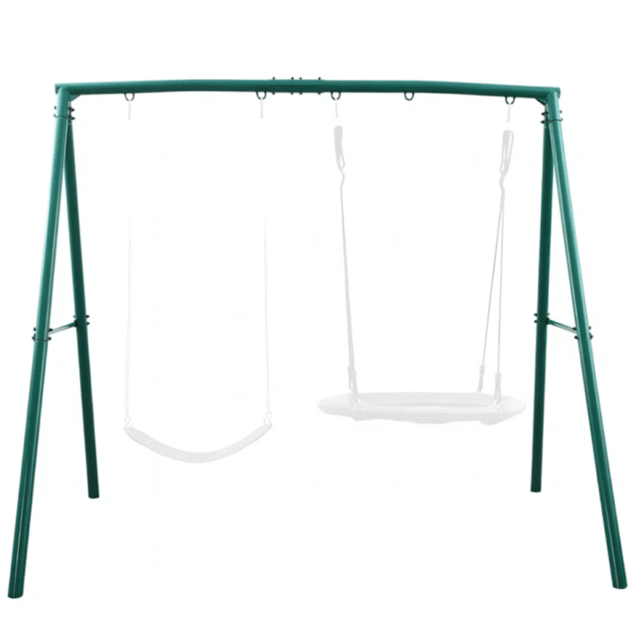 440lbs Extra Large Metal Swing Frame with 5 Hanging Hooks, Heavy Duty A-Frame Swing Stand - Image 9