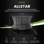 ALLSTAR 10′ Trampoline for Kids Outdoor Backyard Play Equipment w/ Net & Ladder - Image 9