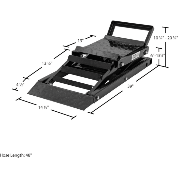 Black Widow Hydraulic Underbody Access Car Lift with Ramp – 3,000 lb. per pair Capacity - Image 8