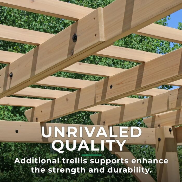 Yardistry 10 x 22 Meridian Pergola - Image 5