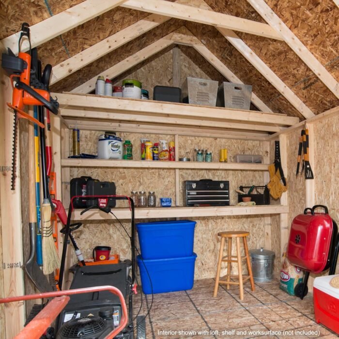 Tribeca 10 ft. W x 12 ft. D Wood Storage Shed With Floor - Image 4
