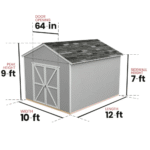Rookwood 10 ft. W x 12 ft. D Wood Storage Shed With Floor - Image 9