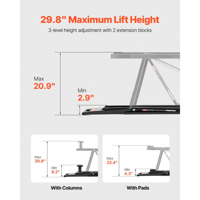 5000 lbs Car Lift Adjustable Car Lifts with Remote Control for Home - Image 10