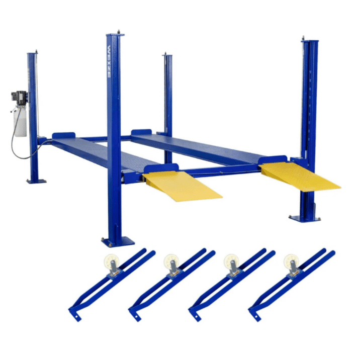 WEIZE 8500lbs 4 Post Car Lift with Caster Kits, Auto Car Storage Lift for Home Parking Garage – PLA-1030 - Image 9