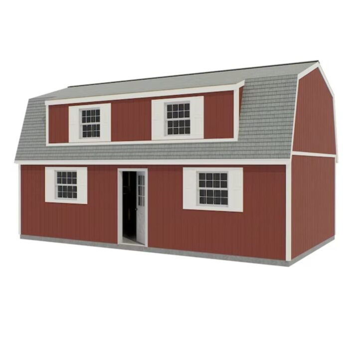 Best Barns Camp Reynolds 16-ft x 32-ft Gambrel Style Wood Outdoor Storage Shed with Windows and Doors - Image 1