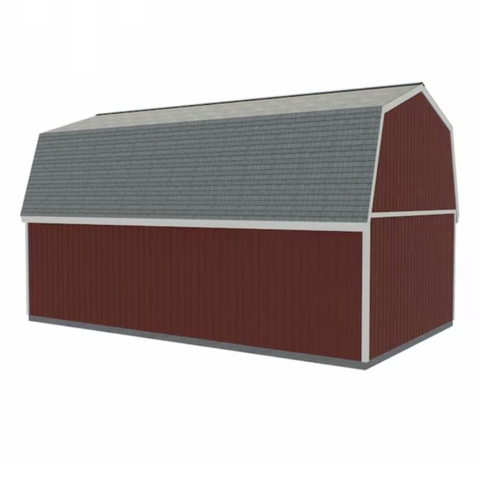 Best Barns Camp Reynolds 16-ft x 32-ft Gambrel Style Wood Outdoor Storage Shed with Windows and Doors - Image 2