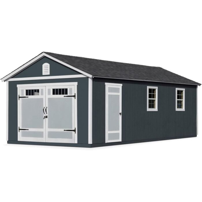 Handy Home Products Manhattan 12×24 Garage Do-it-Yourself Wooden Storage Shed - Image 1