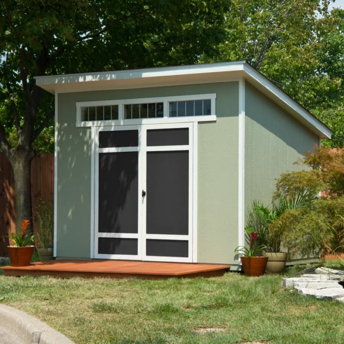 Olympia Do-it Yourself 10 ft. W x 7.5 ft. D Manufactured Wood Storage Shed - Image 3