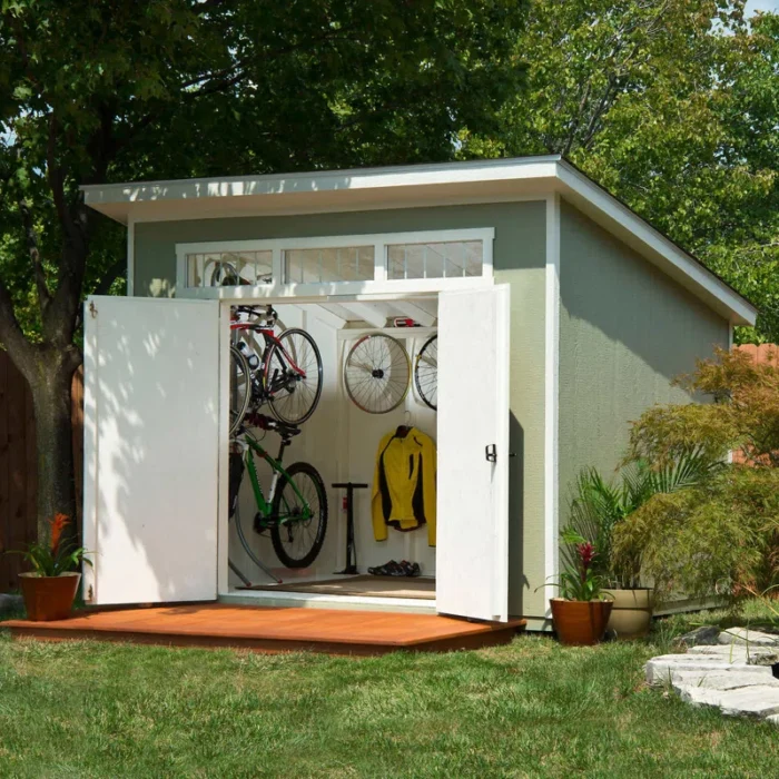 Olympia Do-it Yourself 10 ft. W x 7.5 ft. D Manufactured Wood Storage Shed - Image 7