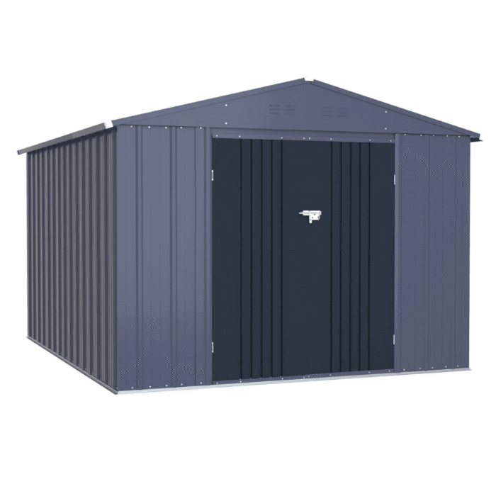Veikous 8 ft. x 12 ft. Outdoor Storage Shed with Lockable Door and Vents - Image 1