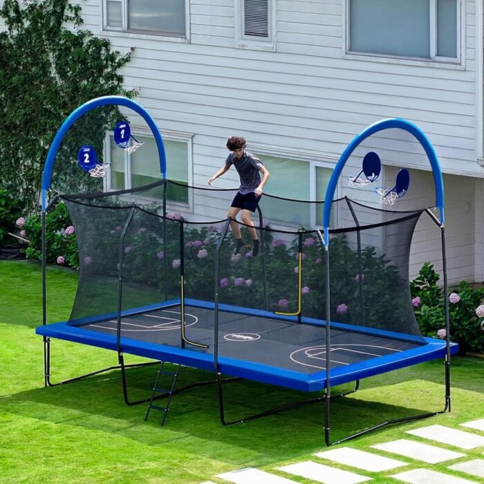 Zupapa 1500LBS Weight Capacity Rectangle Trampoline 10x17FT 9X15FT 8X14FT - Image 2