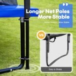 Zupapa 1500LBS Weight Capacity Rectangle Trampoline 10x17FT 9X15FT 8X14FT - Image 4