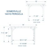 14×10 Somerville Pergola – Barnwood Stain - Image 3