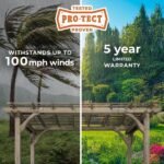 14×10 Somerville Pergola – Barnwood Stain - Image 4