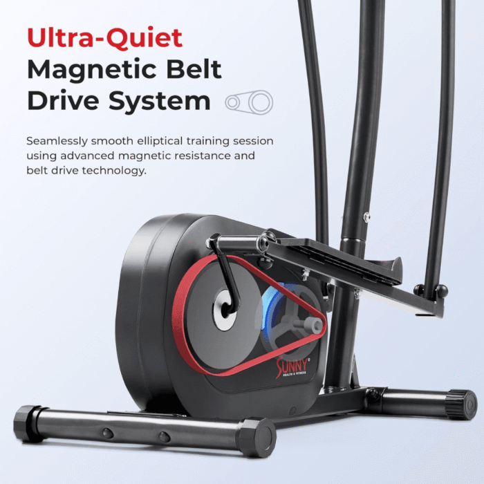 Sunny Health and Fitness Programmable Magnetic Elliptical - Image 2