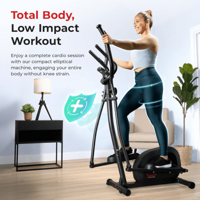 Sunny Health and Fitness Programmable Magnetic Elliptical - Image 4