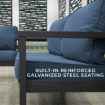 Backyard Discovery Ridgedale Traditional Pergola with Built-in Conversation Seating - Image 3