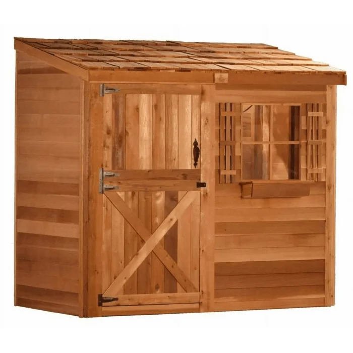 Cedarshed Bayside 8×4 Lean To Storage Shed - Image 1