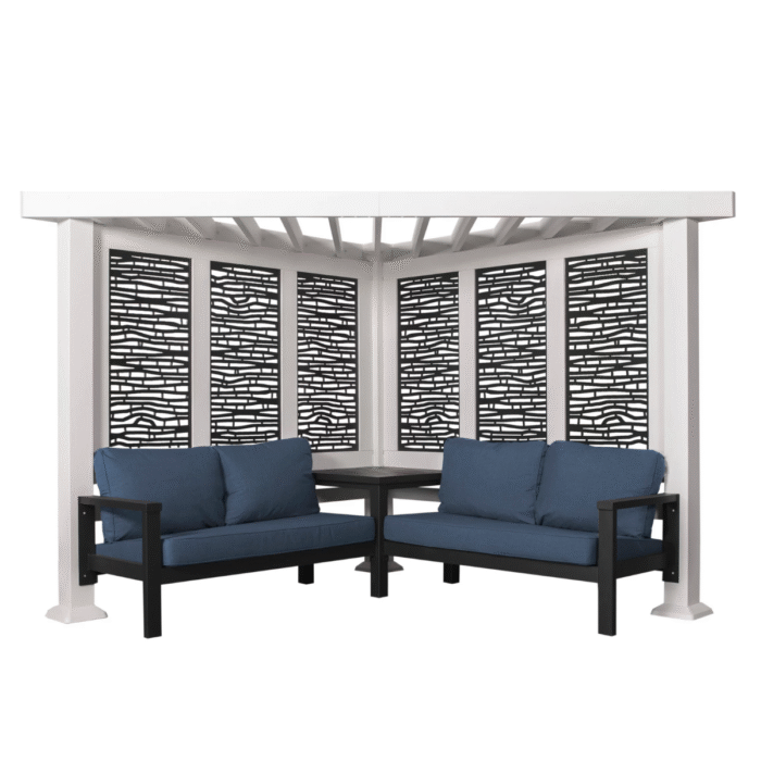 Backyard Discovery Ridgedale Traditional Pergola with Built-in Conversation Seating - Image 1
